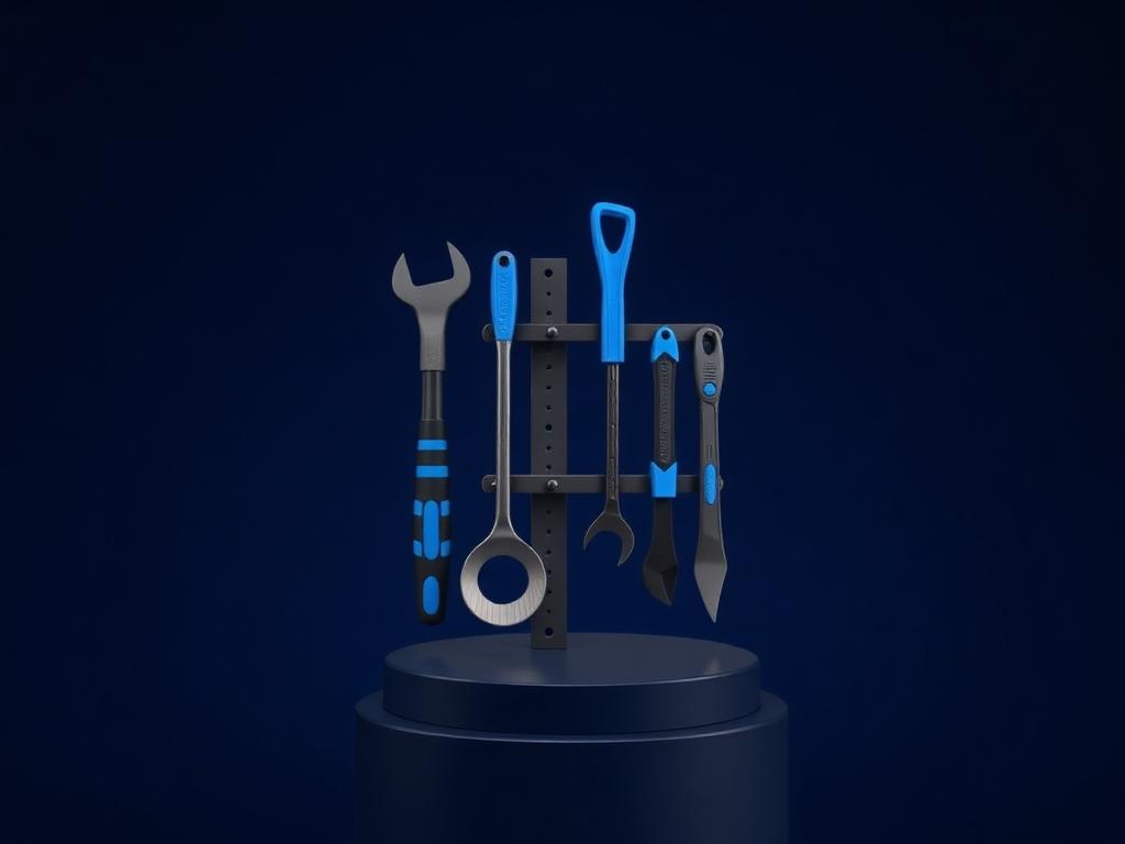 Workshop Rail System — Tools 3D model preview