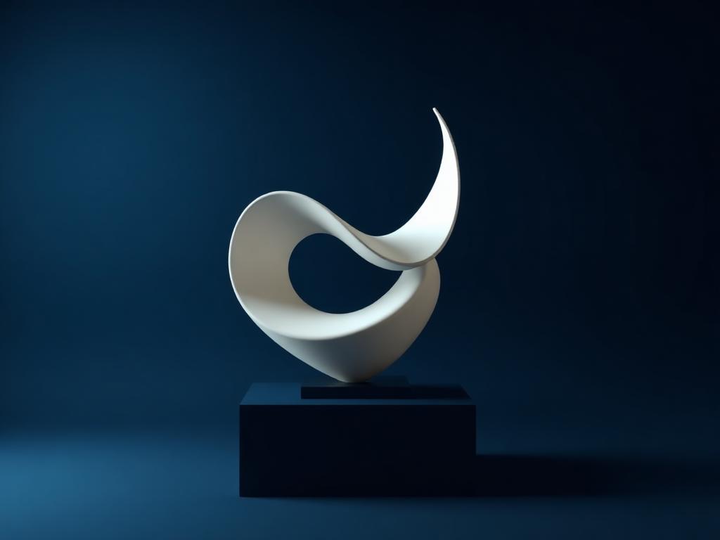 Meridian Wave Sculpture — Home Décor 3D model preview